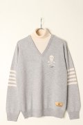 【 10%OFF セール｜68,200円→61,380円】 MARK & LONA マークアンドロナ Sedecim Cashmere Layerd Neck Sweater | MEN{-BBA}