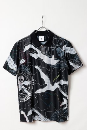 画像1: MARK & LONA マークアンドロナ Axon Camo Mesh Performance Polo | MEN{-BFS}