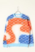 【 10%OFF セール｜61,600円→55,440円】 MARK & LONA マークアンドロナ Ruler Foggy Camo Sweater{MLM-2A-AB02-ORG-BBS}