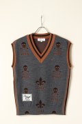 【 10%OFF セール｜41,800円→37,620円】 MARK & LONA マークアンドロナ Atlas Jacquard Knit Vest | MEN{MLM-2C-AB01-CCL-BBA}