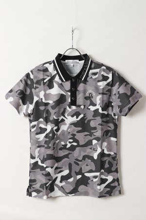 画像1: MARK & LONA マークアンドロナ Gauge Camo Hybrid Polo | WOMEN{-BEA}