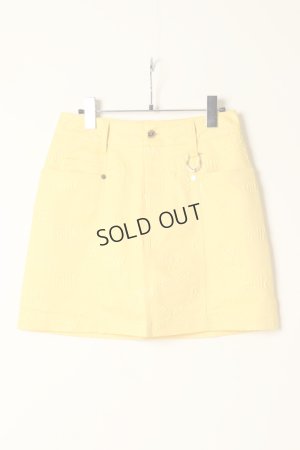 画像1: {SOLD}MARK & LONA マークアンドロナ Ruler Embossed Skirt | WOMEN{MLW-2C-AE06-YEL-BBA}