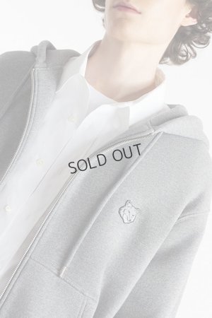 画像5: {SOLD}MAISON KITSUNE メゾンキツネ ボールド フォックスヘッド パッチ コンフォート ジップ パーカー{-BDA}