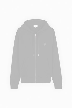 画像1:   MAISON KITSUNE メゾンキツネ ボールド フォックスヘッド パッチ コンフォート ジップ パーカー {-BDA}  :MM00714KM0307P199 