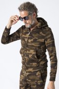 ▽ 50%OFF アウトレットセール47,300円→23,650円▽ 1piu1uguale3 ウノピゥウノウグァーレトレ BRUSHED BACK FLEECE CAMO BASIC PARKA{MRB110-POE013-66-AEA}