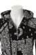 画像5: 【周年記念 24%OFF ｜57,200円→43,472円】 1piu1uguale3 ウノピゥウノウグァーレトレ BLACK BANDANA PATCH SWEAT PARKA{MRB137-CTN018-99-AFS} (5)
