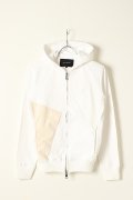 【 ポイント10倍 】1piu1uguale3 ウノピゥウノウグァーレトレ CRAZY CUTTING JERSEY HOODED PARKA{MRB204-OVR005-10-AGS}【セットアップ対応商品】