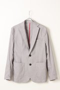 【 ポイント10倍 】1piu1uguale3 ウノピゥウノウグァーレトレ STRETCH COTTON LINEN SINGLE JKT{MRB308-CTN049-91-AIS}