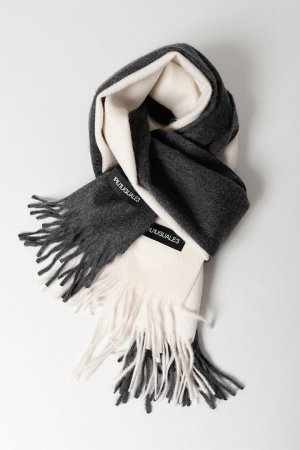 画像6: 【 20%OFF セール｜60,500円→48,400円】 1piu1uguale3 ウノピゥウノウグァーレトレ CASHMERE 30×160 MUFFLER by BEGG＆Co{MRG310-CAS014-97-AIA}