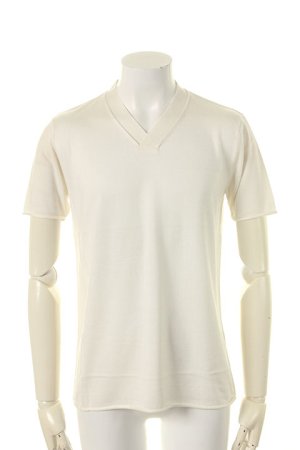 画像1: 【 ポイント10倍 】1piu1uguale3 ウノピゥウノウグァーレトレ KOHARU(SILK) S/S V-NECK{MRK105-SLK005-10-AGS}