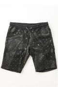 1piu1uguale3 ウノピゥウノウグァーレトレ ORIGINAL BANDANA PATCH SWEAT SHORTS{MRP333-COT228-Z99-AHS}