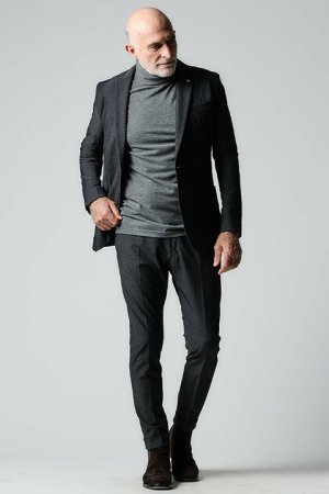 画像2: 【 30%OFF セール71,500円→50,050円】 1piu1uguale3 ウノピゥウノウグァーレトレ COMFY SLACKS{MRP589-NYU078-99/10-BCA}