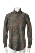 ▽ 65%OFF アウトレットセール39,600円→13,860円▽ 1piu1uguale3 ウノピゥウノウグァーレトレ original camo ahirts collection for UNDERBAR plain L/S{-ABA}