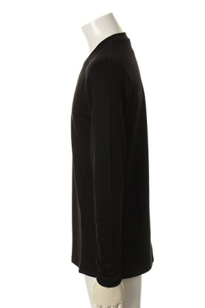 画像3: 【周年記念 24%OFF ｜23,100円→17,556円】 1piu1uguale3 ウノピゥウノウグァーレトレ FINE WOOL JERSEY MIDDLE-V BASIC L/S{MRT075-WOL039-99-AFA}