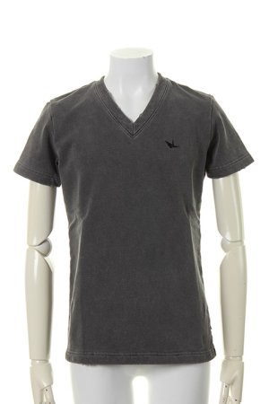 画像1: 【 ポイント10倍 】1piu1uguale3 ウノピゥウノウグァーレトレ AMERICAN DRY SWEAT STONE DAMAGE V-NECK{MRT150-COT226-99-AHS}