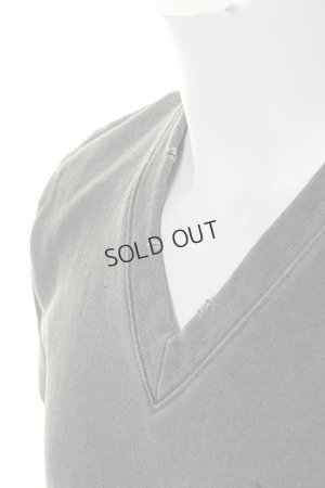 画像5: 【 30%OFF セール30,800円→21,560円】 1piu1uguale3 ウノピゥウノウグァーレトレ AMERICAN DRY SWEAT STONE DAMAGE V-NECK{MRT150-COT226-99-AHS}