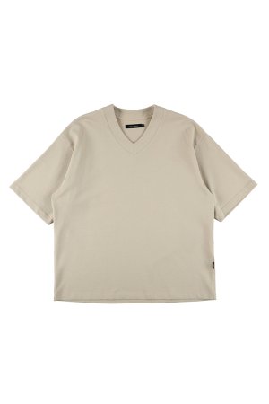 画像1: 1piu1uguale3 ウノピゥウノウグァーレトレ BIG V-NECK{-BFS}