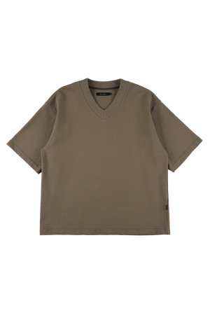 画像1: 1piu1uguale3 ウノピゥウノウグァーレトレ BIG V-NECK{-BFS}