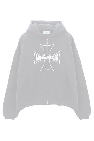 画像1:  {SOLD} mindseeker マインドシーカー Cross Punk Zip Hoodie {-BFS}  :MS-261-003-BLK-2 