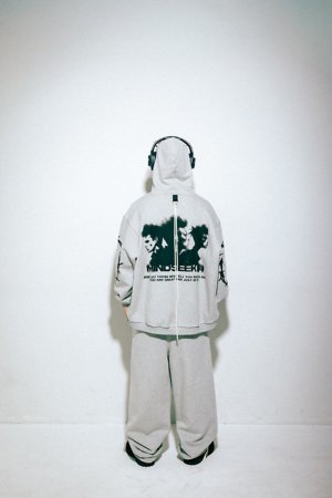 画像5: mindseeker マインドシーカー Cross Punk Zip Hoodie{-BFS}