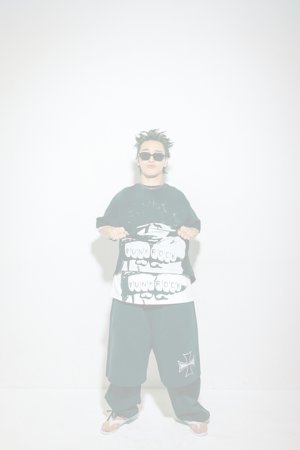 画像3:  {SOLD} mindseeker マインドシーカー Cross Punk Sweat Pants {-BFS}  :MS-261-004-BLK-2 