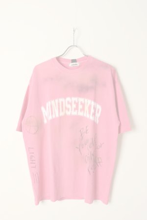 画像2:  {SOLD} mindseeker マインドシーカー HAND GRAFFITI STENCIL TEE {-BCS}  :MS1-23-014-PNK-ONE 