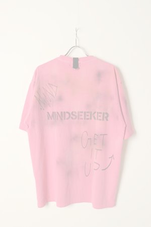 画像7:  {SOLD} mindseeker マインドシーカー HAND GRAFFITI STENCIL TEE {-BCS}  :MS1-23-014-PNK-ONE 