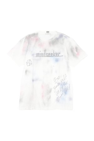 画像1:  {SOLD} mindseeker マインドシーカー HAND GRAFFITI STENCIL TEE {-BCS}  :MS1-23-014-WHT-ONE 