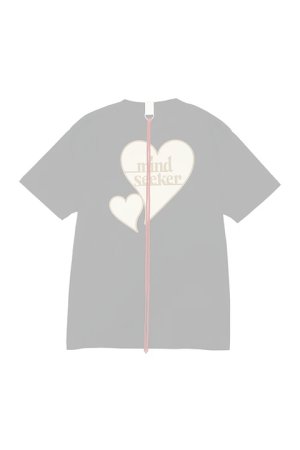 画像1:  {SOLD} mindseeker マインドシーカー WHITE HEART LOGO TEE {-BDS}  :MS2-23-002-BLK 