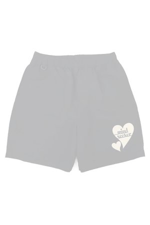 画像1:  {SOLD} mindseeker マインドシーカー HEART LOGO NYLON SHORTS {-BDS}  :MS2-23-007-BLK 