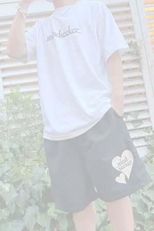 画像3:  {SOLD} mindseeker マインドシーカー HEART LOGO NYLON SHORTS {-BDS}  :MS2-23-007-BLK 