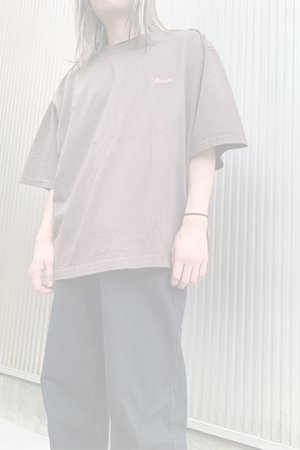 画像4:  {SOLD} mindseeker マインドシーカー Script Logo Embroidery BIG TEE {-BDS}  :MS2-23-011-BRW 