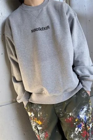 画像3: 【24SS新作】 mindseeker マインドシーカー Message CREWNECK SWEATSHIRTS{-BDS}