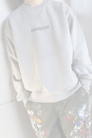 画像3:  {SOLD} mindseeker マインドシーカー Message CREWNECK SWEATSHIRTS {-BDS}  :MS2-23-046-GRY 