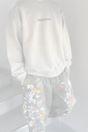 画像4:  {SOLD} mindseeker マインドシーカー Message CREWNECK SWEATSHIRTS {-BDS}  :MS2-23-046-GRY 