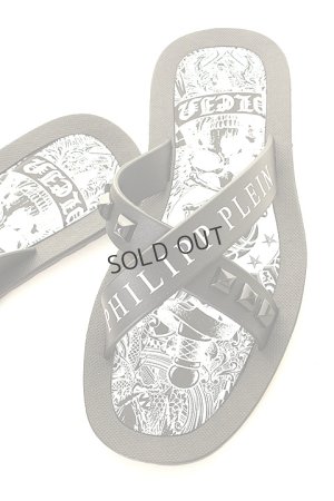 画像4: {SOLD}PHILIPP PLEIN HOMME フィリッププレインオム Sandals Flat "Bangor"{MSA0018-PXV025N-02K-AGS}