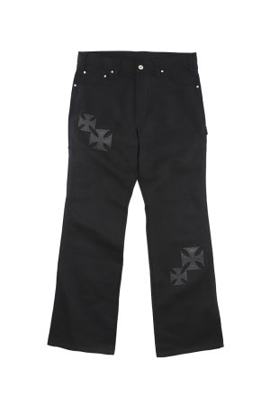 画像1: mindseeker マインドシーカー MINDSEEKER × Dickies Iron Cross Patch Flare Pants{-BFS}