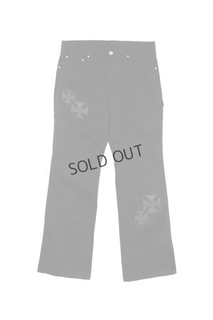 画像1: mindseeker マインドシーカー MINDSEEKER × Dickies Iron Cross Patch Flare Pants{-BFS}