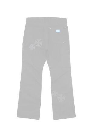画像3:  {SOLD} mindseeker マインドシーカー MINDSEEKER × Dickies Iron Cross Patch Flare Pants {-BFS}  :MSD-261-001-BLK 