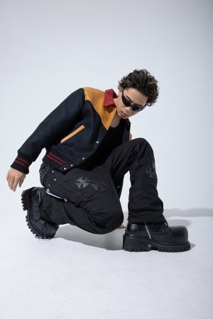 画像7: mindseeker マインドシーカー MINDSEEKER × Dickies Iron Cross Patch Flare Pants{-BFS}