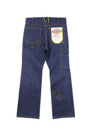 画像2: mindseeker マインドシーカー MINDSEEKER × Dickies Iron Cross Patch Flare Pants{-BFS}