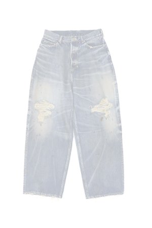 画像1:  {SOLD} mindseeker マインドシーカー Knee Crash Buggy Denim Jeans {-BES}  :MSH-232-008-VWBLU 