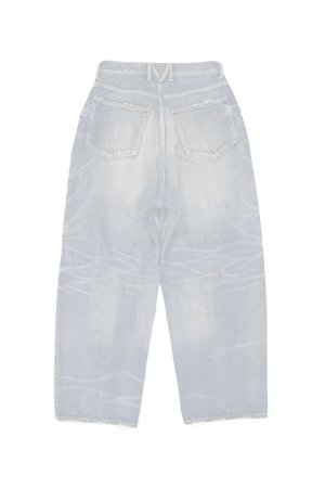 画像2:  {SOLD} mindseeker マインドシーカー Knee Crash Buggy Denim Jeans {-BES}  :MSH-232-008-VWBLU 