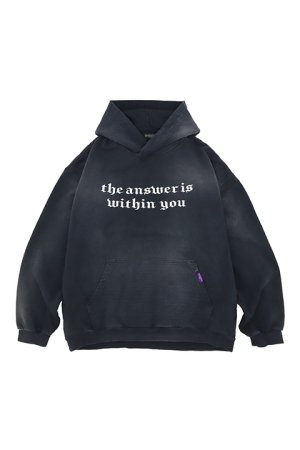 画像1: 【24SS新作】mindseeker マインドシーカー Message Embroidery Hoodie{-BDS}