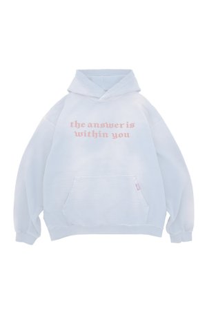 画像1:   mindseeker マインドシーカー Message Embroidery Hoodie {-BDS}  :MSH-241-008-BLU 