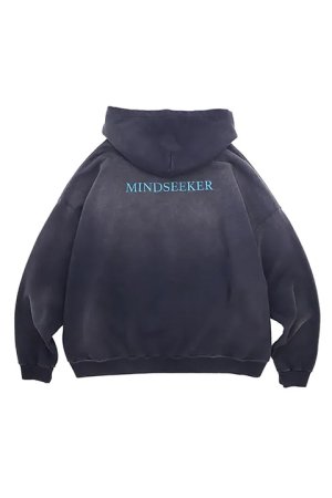 画像2: 【24SS新作】mindseeker マインドシーカー MS Homme Logo Embroidery Zip Up Hoodie{-BDS}