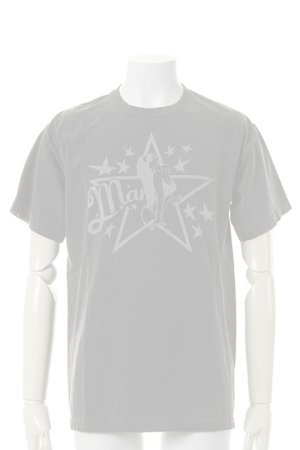 画像1:  {SOLD} Marbles マーブルズ PIGMENT DYED JERSEY T-SHIRT #GIRL STAR{MST-S18SP01-BLK-AHS}