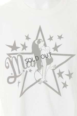 画像4: {SOLD}Marbles マーブルズ PIGMENT DYED JERSEY T-SHIRT #GIRL STAR{MST-S18SP01-WHT-AHS}