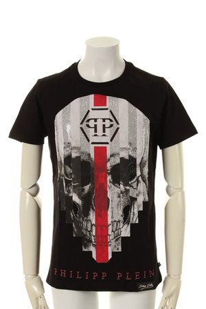 画像1: PHILIPP PLEIN HOMME フィリッププレインオム T-shirt Round Neck SS "My Plein"{-AGS}