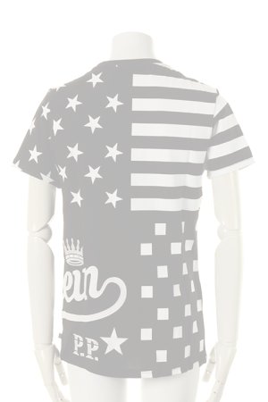 画像2:   PHILIPP PLEIN HOMME フィリッププレインオム T-shirt Round Neck SS "Aplike"{-AGS}